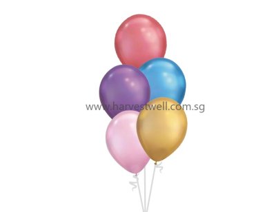 Create Your Own Bouquet 5 Chrome Balloons Singapore
