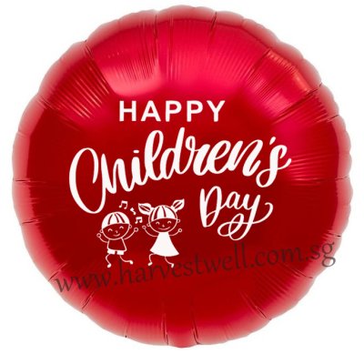 Customised Print Happy Children's Day on Foil Balloon Singapore