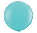 Carribean Blue Jumbo Round Shape Helium Latex Balloon