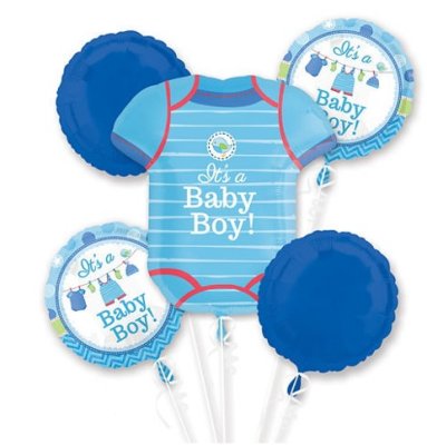 It's a Boy! Romper Balloon Bouquet Singapore