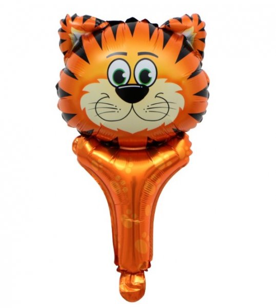 Tickled Tiger Head Super Shaped Mylar Balloon