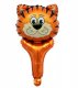 Tiger Head Handheld Foil Balloon