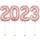 New Year 2023 Megaloon Rose Gold Foil Balloon
