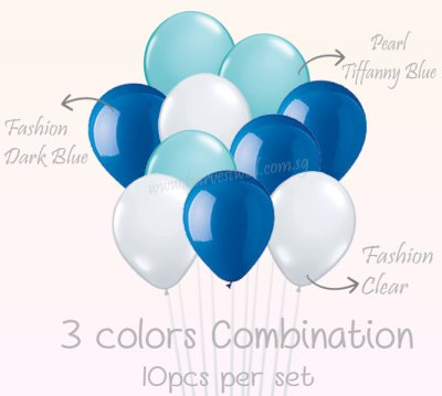 Ocean Blue Theme Helium Balloon Bundle Singapore