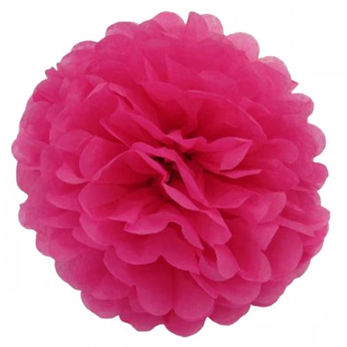 Fuschia Tissue Paper Pom Pom