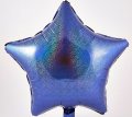Holographic Blue Star Shape Mylar Balloon