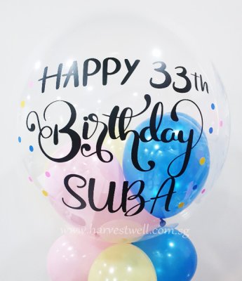 Customised Party Birthday Bubble Balloon Singapore