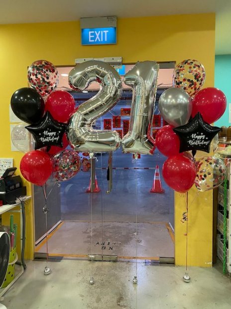 Personalised Megaloon Balloon Bundle Set Singapore