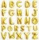 Megaloon Alphabet Gold Foil Balloon