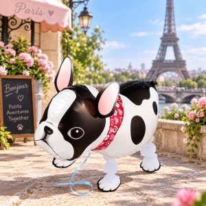 French Bull Dog Walking Pet Balloon