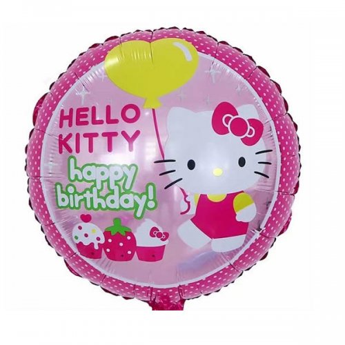 Hello Kitty HBD Cupcakes Mylar Balloon