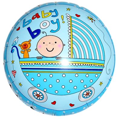 Baby Boy Blue Mylar Balloon Singapore