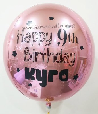 Customize Flower Girl ORBZ Balloon Singapore