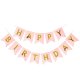 Happy Birthday Pink Jointed Banner
