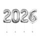 New Year 2026 Megaloon Silver Foil Balloon