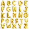 gold alphabet megaloon balloon