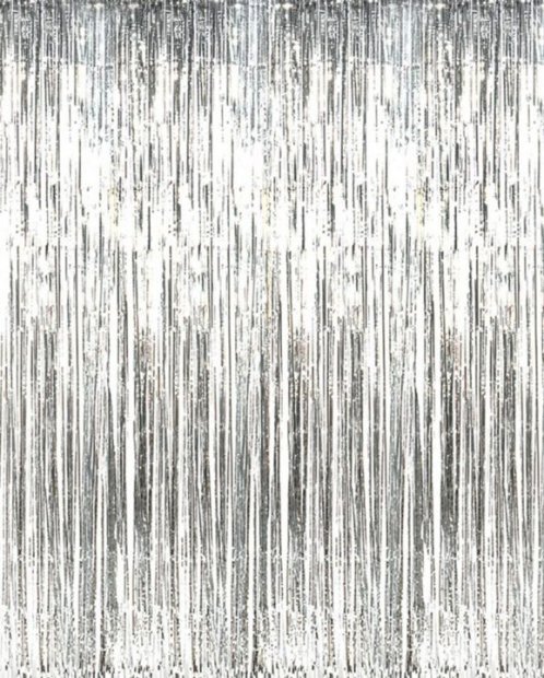 Customised Silver Metallic Foil Tinsel Singapore