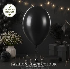 Black Colour Helium Latex Balloon