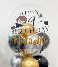 Personalised Harry Potter Theme Bubble Balloon