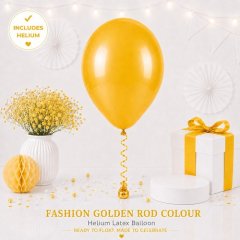 Golden Rod Colour Helium Latex Balloon
