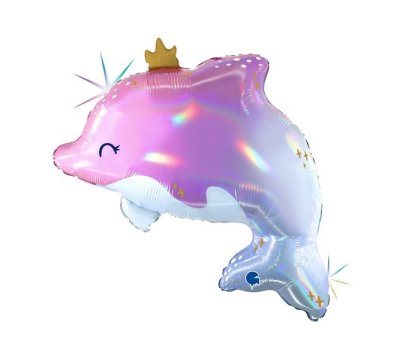 Glowy Dolphin Super Shape Mylar Balloon Singapore