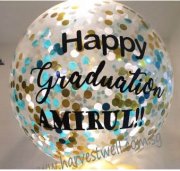 custom confetti jumbo balloon