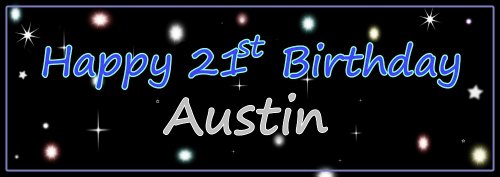 Happy Birthday! You're a Star (For Boy)Customize Banner