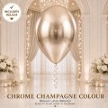 Chrome Champagne Helium Latex Balloon Singapore