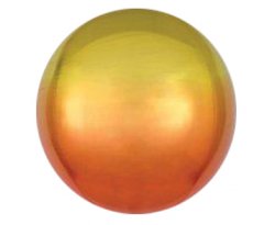 Ombre Yellow Orange ORBZ Foil Balloon