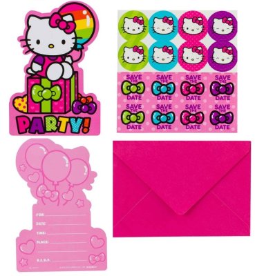 Hello Kitty Birthday Party Invitation Card Singapore