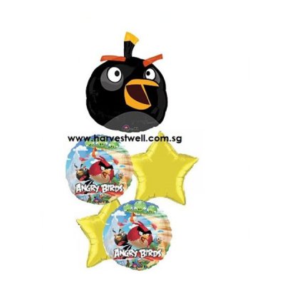 Angry Birds Party! Black Bird Balloon Package Singapore