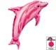 Pink Dolphin Super Shape Mylar Balloon