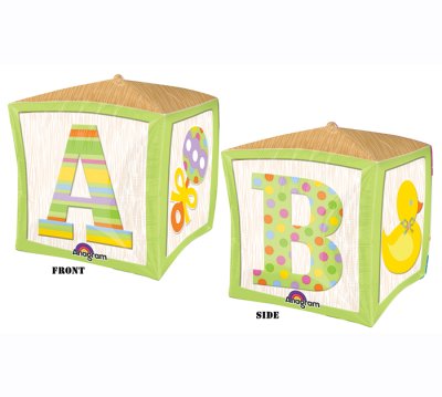 Baby Toy Block Cubez Mylar Balloon Singapore