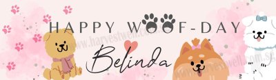Happy Puppies Themed Birthday Customized Banner Singapore