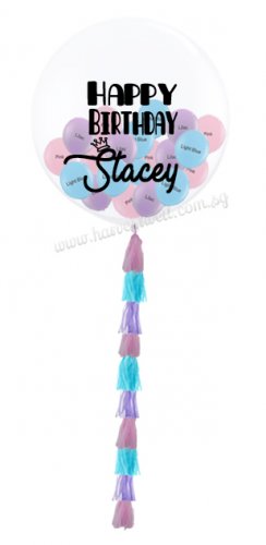 Clear Jumbo Helium Latex Customised Balloon