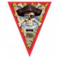 Pirate's Treasure Black Pennant Banner
