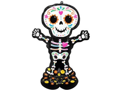 Day Of Dead Halloween Airloonz Decoration Balloon Set Singapore