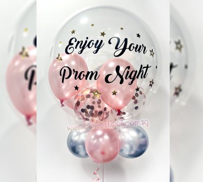 Customised Enjoy Your Prom Night Bubble Balloon Singapore