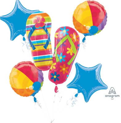 Tropical Flip Flops Star Balloon Bouquet Singapore