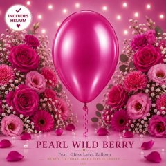 Pearl Wild Berry Helium Latex Balloon