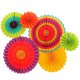 Colourful Paper Fans Decoration D.I.Y Set