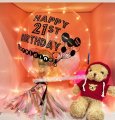 Customize Bear Luv Surprise Balloon Gift Box with Bubble Balloon Singapore