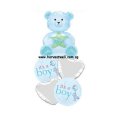 It's A Boy Love Bear Balloon Package