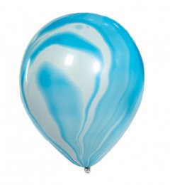 Blue Superagate Helium Latex Balloon