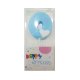 #0 Blue with White Heart Candle