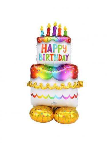 Birthday Cake Airloonz Decoration Balloon Set