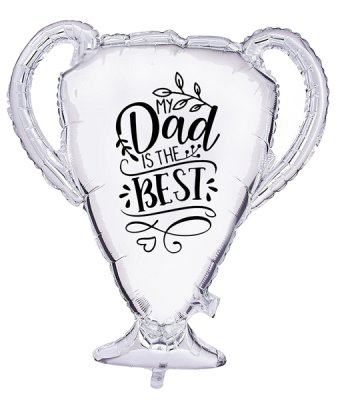 Customised Trophy Best Dad Balloon Singapore