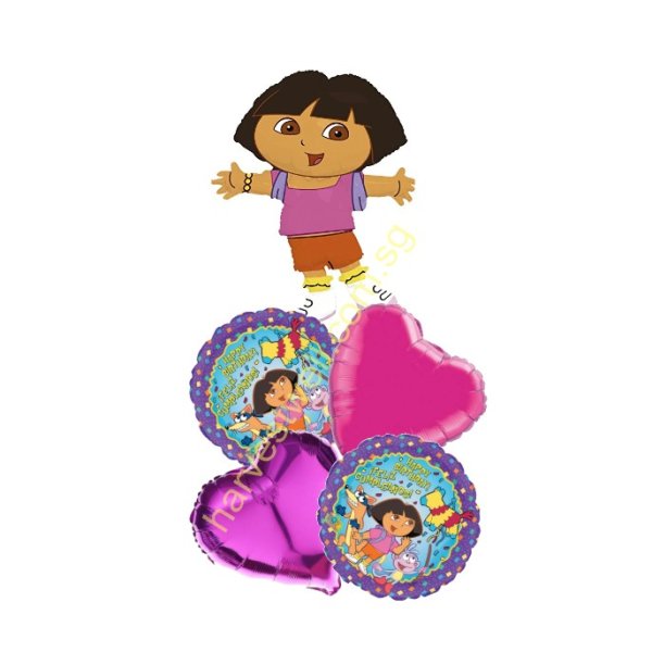 Dora the Explorer Balloon Bouquet (Happy Birthday) Singapore