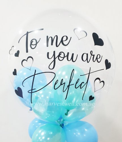 Customised You Are Perfect Bubble Balloon