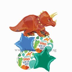 Dinosaur Triceratops Birthday Balloon Package